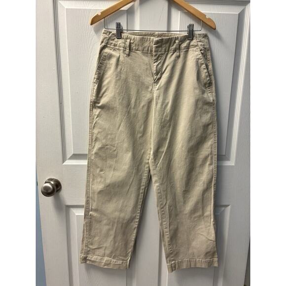 NWOT A New Day Khaki Cotton Canvas Stretch Blend High Rise Wide Leg Pants  6 - Picture 1 of 5